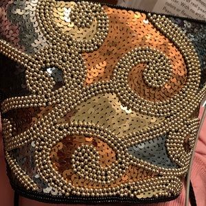 CAROLYN BARTON SEQUIN SHOULDER BAG-Evening Bag